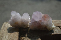 Natural Ametrine Spirit Quartz Clusters x 12 From Boekenhouthoek, South Africa