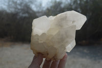 Natural White Quartz Clusters x 3 From Madagascar - Toprock Gemstones and Minerals 