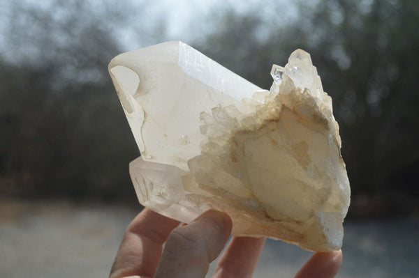 Natural White Quartz Clusters x 3 From Madagascar - Toprock Gemstones and Minerals 