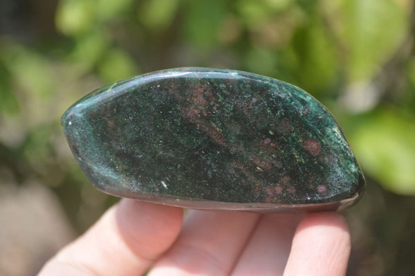 Polished Ruby Corundum In Chrome Verdite Standing Free Forms x 6 From Zimbabwe - Toprock Gemstones and Minerals 