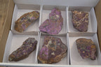 Natural Metallic Purpurite Cobbed Specimens x 6 From Erongo, Namibia - Toprock Gemstones and Minerals 