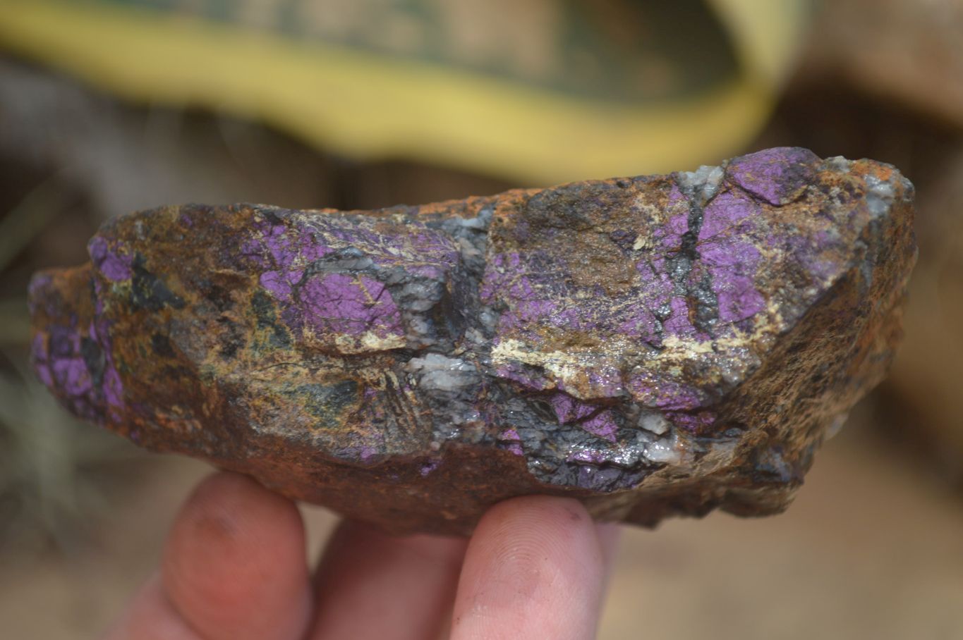Natural Metallic Purpurite Cobbed Specimens x 6 From Erongo, Namibia - Toprock Gemstones and Minerals 