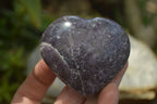 Polished Lepidolite with Pink Rubellite Gemstone Hearts x 6 From Madagascar - Toprock Gemstones and Minerals 