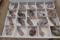 Natural Smokey Amethyst Crystals x 20 From Chiredzi, Zimbabwe - Toprock Gemstones and Minerals 