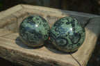 Polished Stromatolite Jasper Spheres x 2 From Madagascar - Toprock Gemstones and Minerals 