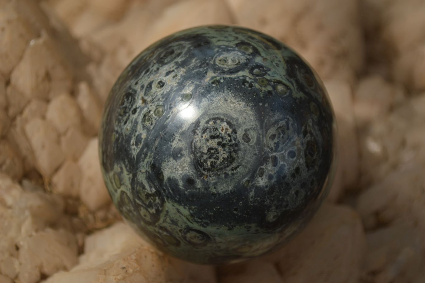 Polished Stromatolite Jasper Spheres x 2 From Madagascar - Toprock Gemstones and Minerals 