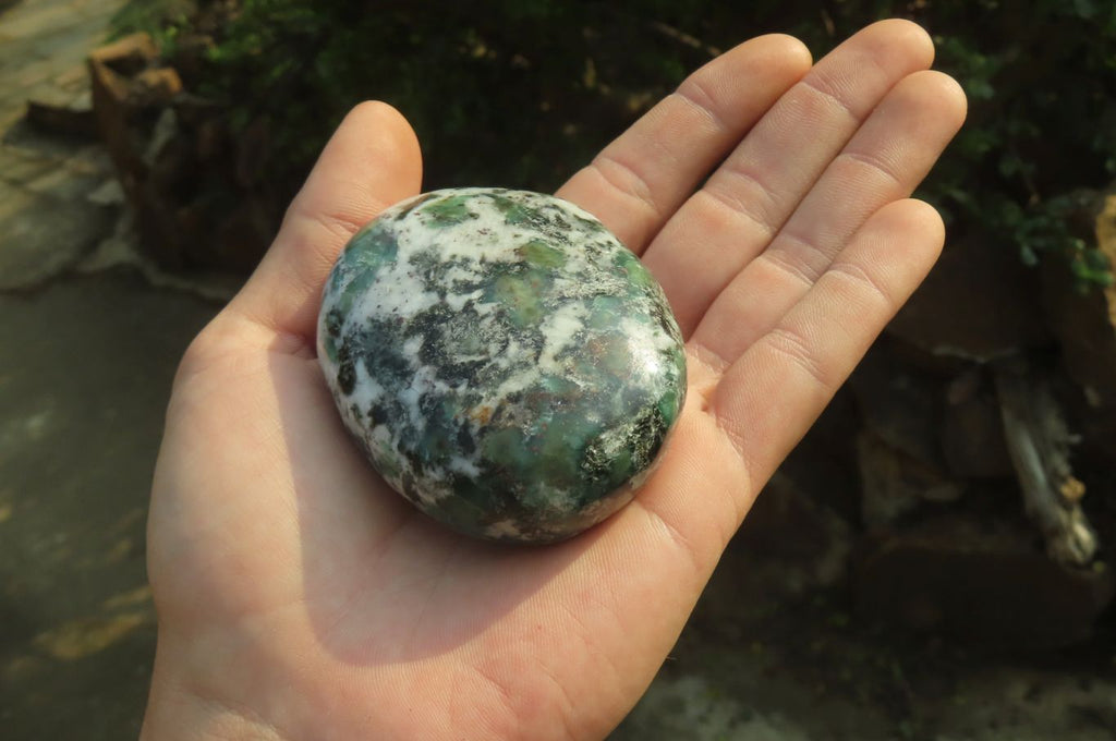 Polished Rare Emerald Mica In Matrix Free Forms x 6 From Mutoko, Zimbabwe - Toprock Gemstones and Minerals 