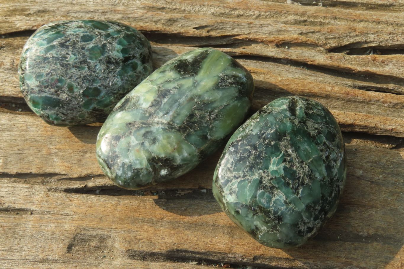 Polished Rare Emerald Mica In Matrix Free Forms x 6 From Mutoko, Zimbabwe - Toprock Gemstones and Minerals 