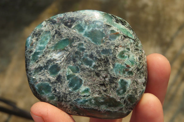 Polished Rare Emerald Mica In Matrix Free Forms x 6 From Mutoko, Zimbabwe - Toprock Gemstones and Minerals 