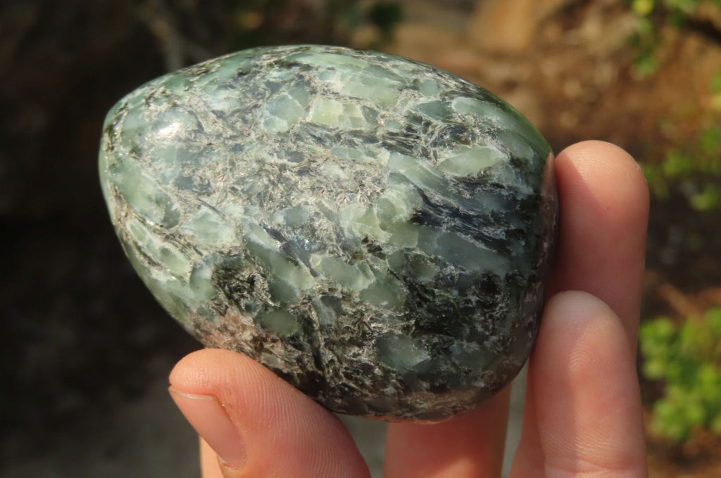 Polished Rare Emerald Mica In Matrix Free Forms x 6 From Mutoko, Zimbabwe - Toprock Gemstones and Minerals 