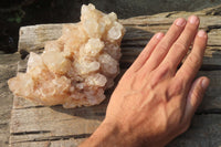 Natural Quartz Crystal Clusters x 2 From Madagascar - Toprock Gemstones and Minerals 