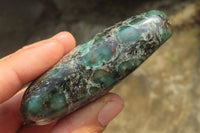 Polished Rare Emerald Mica In Matrix Free Forms x 6 From Mutoko, Zimbabwe - Toprock Gemstones and Minerals 
