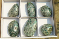 Polished Rare Emerald Mica In Matrix Free Forms x 6 From Mutoko, Zimbabwe - Toprock Gemstones and Minerals 