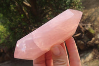 Polished Double Terminated Rose Quartz Points x 3 From Madagascar - Toprock Gemstones and Minerals 