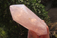 Polished Double Terminated Rose Quartz Points x 3 From Madagascar - Toprock Gemstones and Minerals 