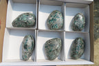 Polished Rare Emerald Mica In Matrix Free Forms x 6 From Mutoko, Zimbabwe - Toprock Gemstones and Minerals 