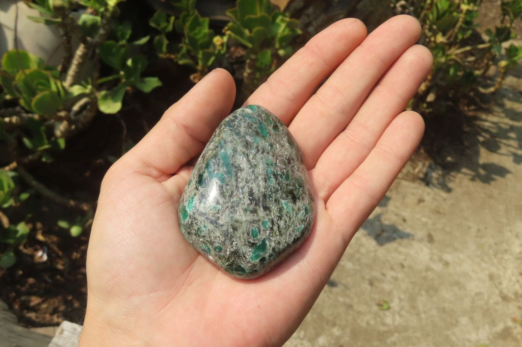 Polished Rare Emerald Mica In Matrix Free Forms x 6 From Mutoko, Zimbabwe - Toprock Gemstones and Minerals 
