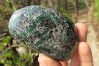 Polished Rare Emerald Mica In Matrix Free Forms x 6 From Mutoko, Zimbabwe - Toprock Gemstones and Minerals 