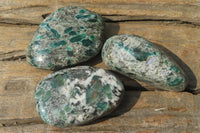 Polished Rare Emerald Mica In Matrix Free Forms x 6 From Mutoko, Zimbabwe - Toprock Gemstones and Minerals 