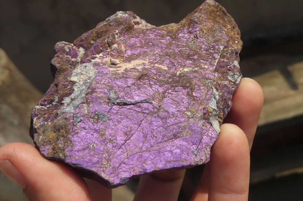 Natural Metallic Purpurite Cobbed Specimens x 5 From Erongo, Namibia - Toprock Gemstones and Minerals 