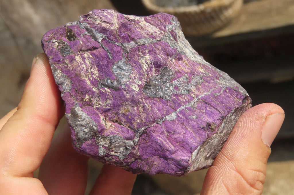 Natural Metallic Purpurite Cobbed Specimens x 5 From Erongo, Namibia - Toprock Gemstones and Minerals 