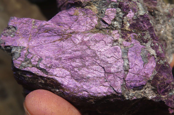 Natural Metallic Purpurite Cobbed Specimens x 5 From Erongo, Namibia - Toprock Gemstones and Minerals 