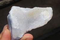 Natural Crystalline Blue Lace Agate Plates x 12 From Namibia - Toprock Gemstones and Minerals 