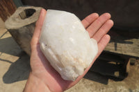 Natural White Quartz Crystal Specimens x 3 From Madagascar - Toprock Gemstones and Minerals 