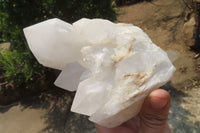 Natural White Quartz Crystal Specimens x 3 From Madagascar - Toprock Gemstones and Minerals 