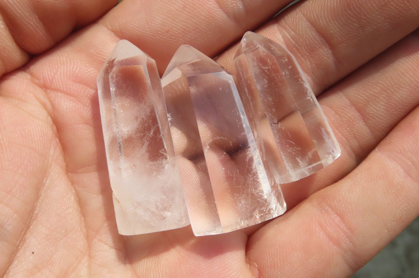 Polished Clear Quartz Pendant Crystals x 35 From Madagascar - Toprock Gemstones and Minerals 