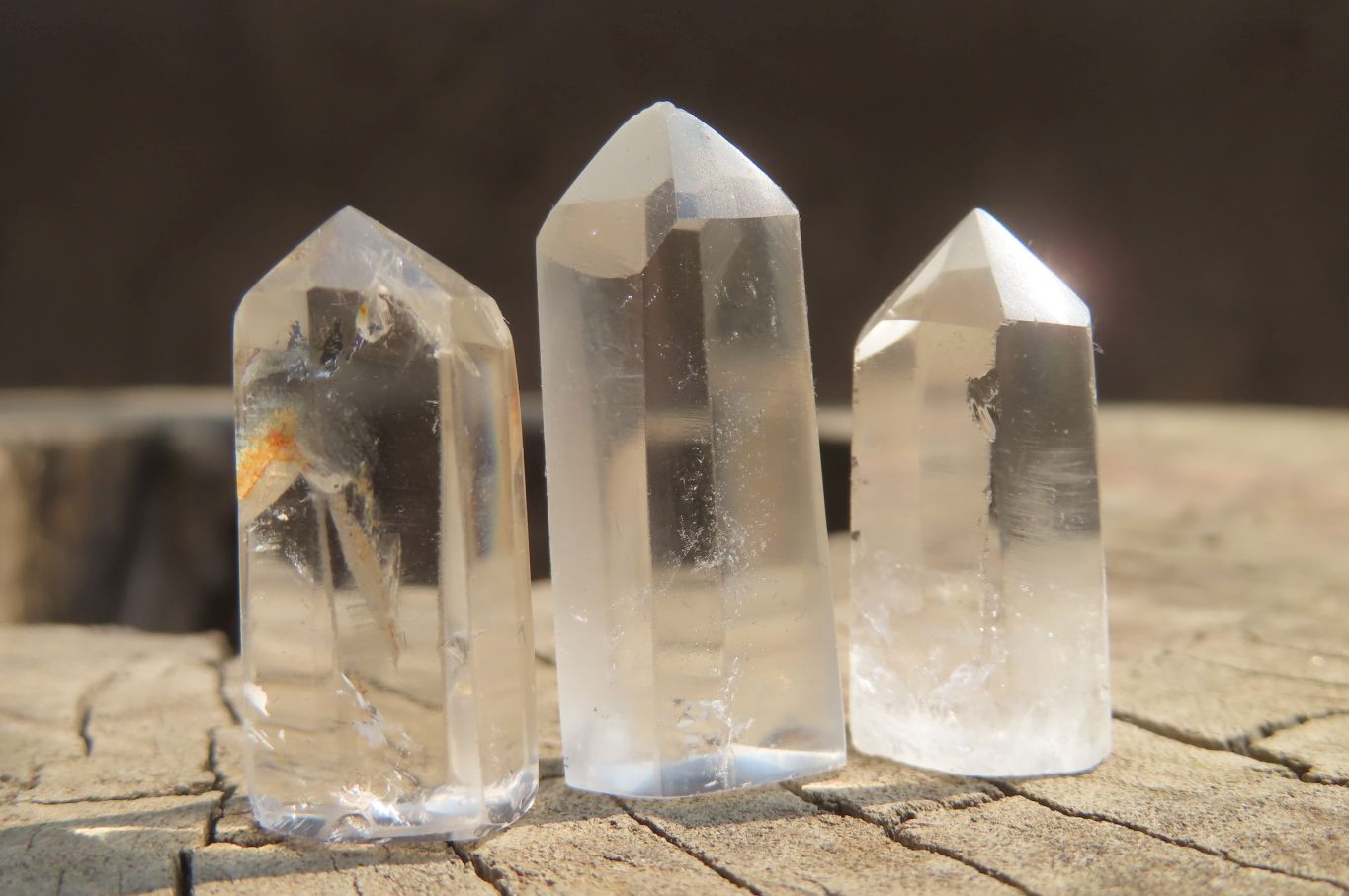 Polished Clear Quartz Pendant Crystals x 35 From Madagascar - Toprock Gemstones and Minerals 