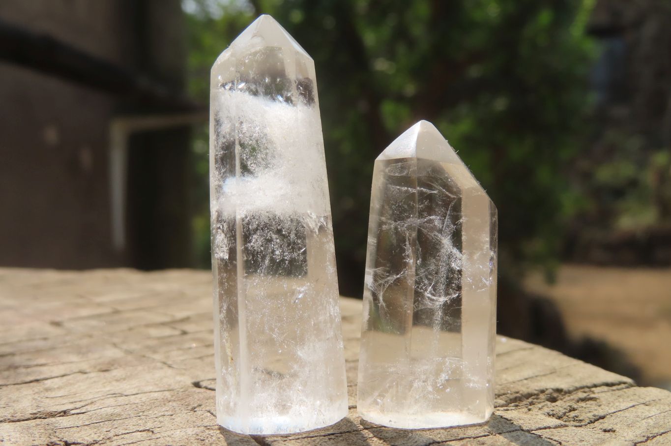 Polished Clear Quartz Pendant Crystals x 35 From Madagascar - Toprock Gemstones and Minerals 