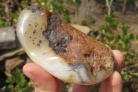 Polished on One Side Dendritic Agate Free Forms x 6 From Madagascar - Toprock Gemstones and Minerals 