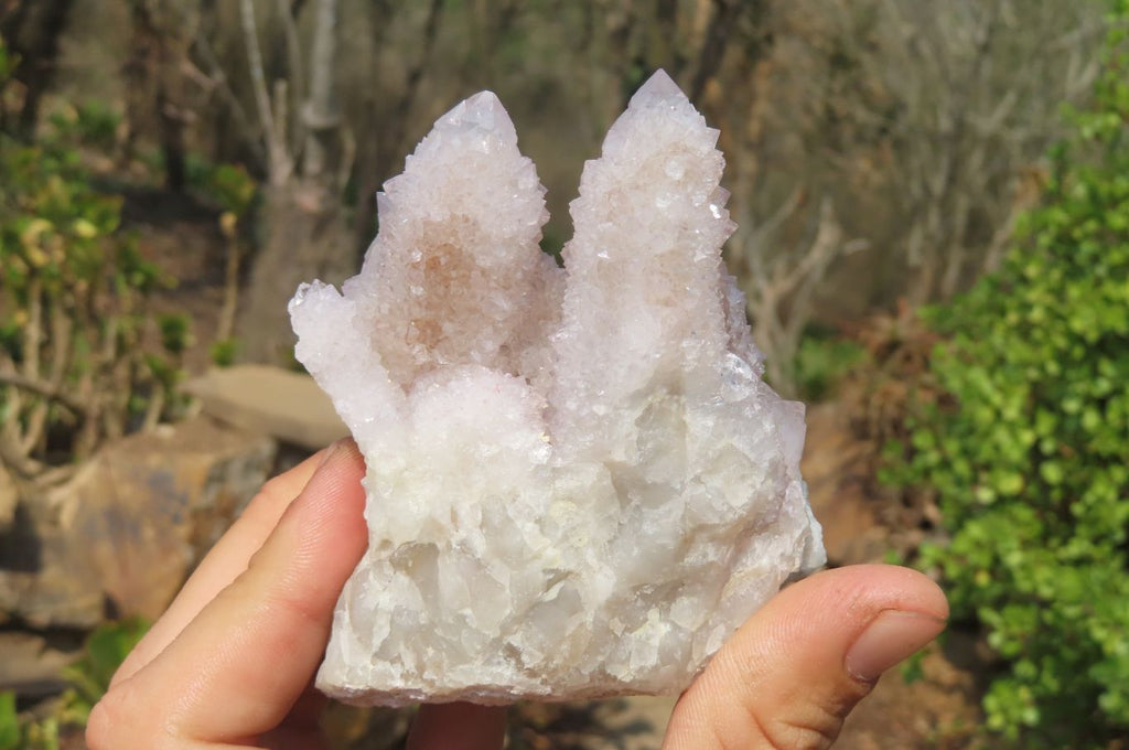 Natural Lilac Amethyst Spirit Quartz Clusters x 4 From Boekenhouthoek, South Africa - Toprock Gemstones and Minerals 