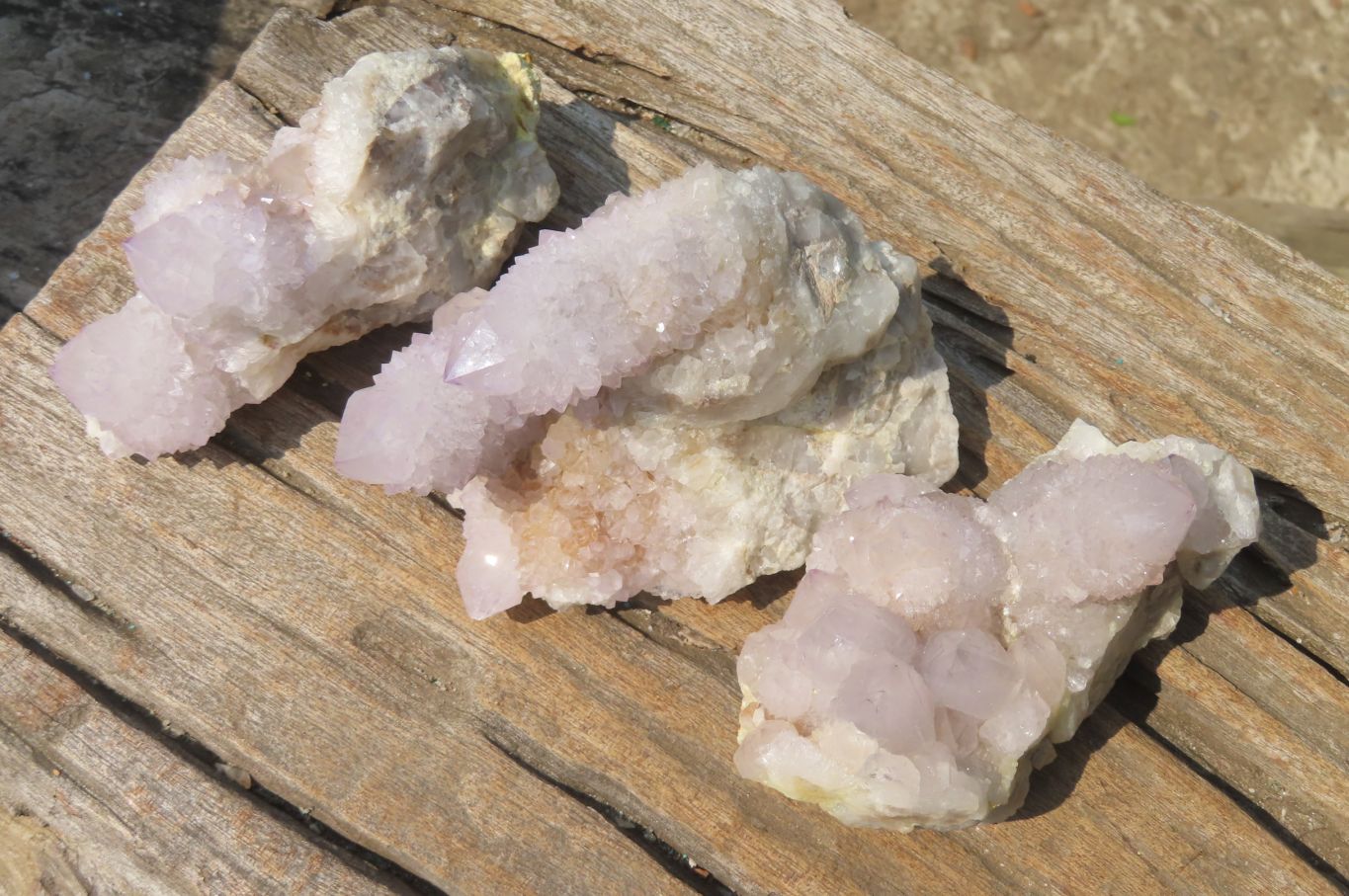 Natural Lilac Amethyst Spirit Quartz Clusters x 4 From Boekenhouthoek, South Africa - Toprock Gemstones and Minerals 