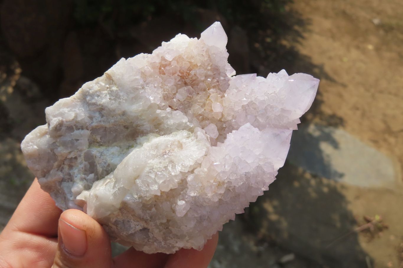 Natural Lilac Amethyst Spirit Quartz Clusters x 4 From Boekenhouthoek, South Africa - Toprock Gemstones and Minerals 