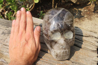 Polished Smokey Quartz Skull x 1 From Madagascar - Toprock Gemstones and Minerals 