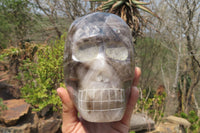 Polished Smokey Quartz Skull x 1 From Madagascar - Toprock Gemstones and Minerals 