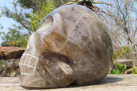 Polished Smokey Quartz Skull x 1 From Madagascar - Toprock Gemstones and Minerals 