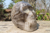 Polished Smokey Quartz Skull x 1 From Madagascar - Toprock Gemstones and Minerals 