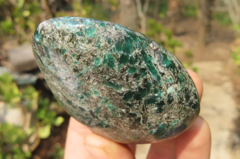 Polished Rare Emerald Mica In Matrix Free Forms x 6 From Mutoko, Zimbabwe - Toprock Gemstones and Minerals 