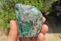 Polished Rare Emerald Mica In Matrix Free Forms x 6 From Mutoko, Zimbabwe - Toprock Gemstones and Minerals 