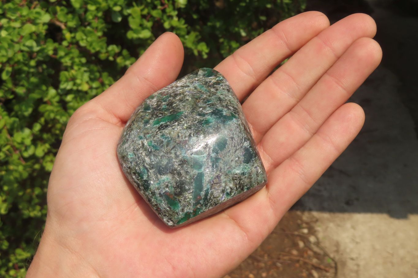Polished Rare Emerald Mica In Matrix Free Forms x 6 From Mutoko, Zimbabwe - Toprock Gemstones and Minerals 