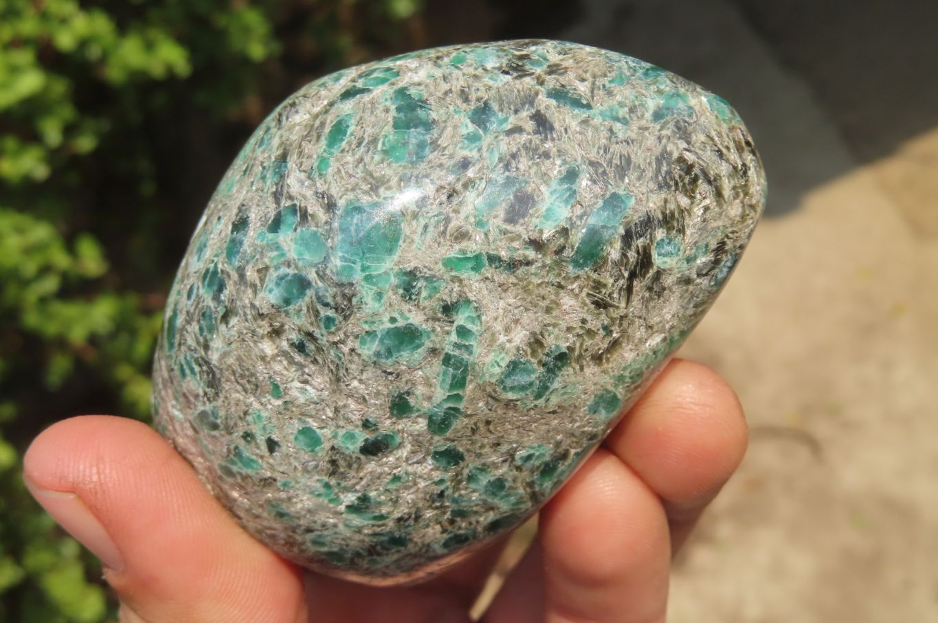 Polished Rare Emerald Mica In Matrix Free Forms x 6 From Mutoko, Zimbabwe - Toprock Gemstones and Minerals 