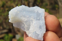 Natural Etched Blue Chalcedony Specimens x 35 From Nsanje, Malawi - Toprock Gemstones and Minerals 