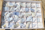 Natural Etched Blue Chalcedony Specimens x 35 From Nsanje, Malawi - Toprock Gemstones and Minerals 