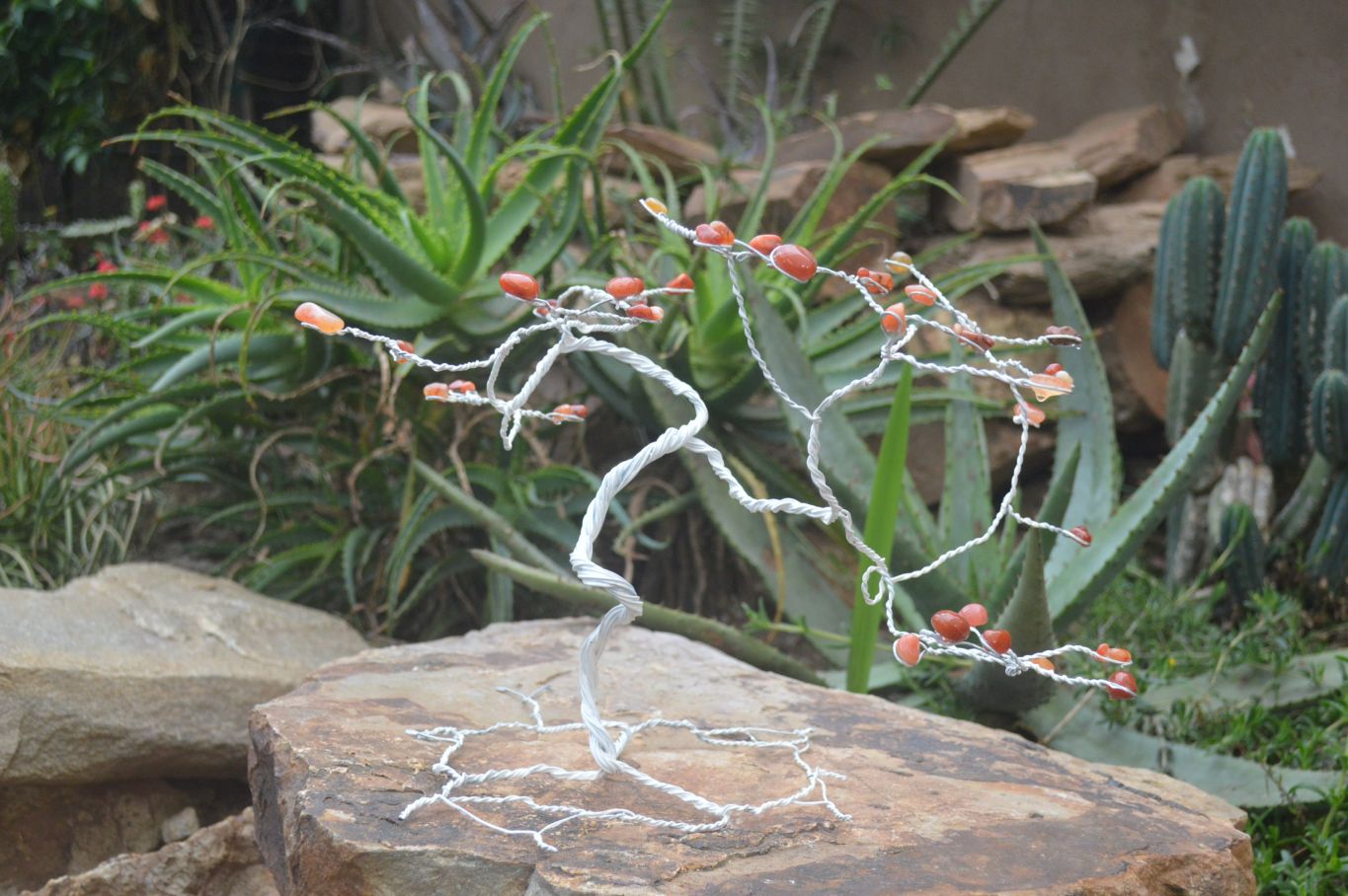 Hand Made Carnelian Wire Wrap Tree x 1 From KwaZulu, Natal, South Afri ...