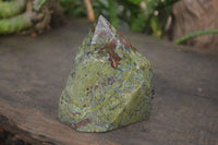 Polished Bastite Dragons Blood Stone Crystal Points x 2 From Tshipise, South Africa