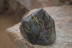 Polished Bastite Dragons Blood Stone Crystal Points x 2 From Tshipise, South Africa - Toprock Gemstones and Minerals 