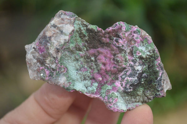 Natural Salrose Cobaltion Dolomite with malachite Specimens x 12 From Kakanda, Congo - Toprock Gemstones and Minerals 